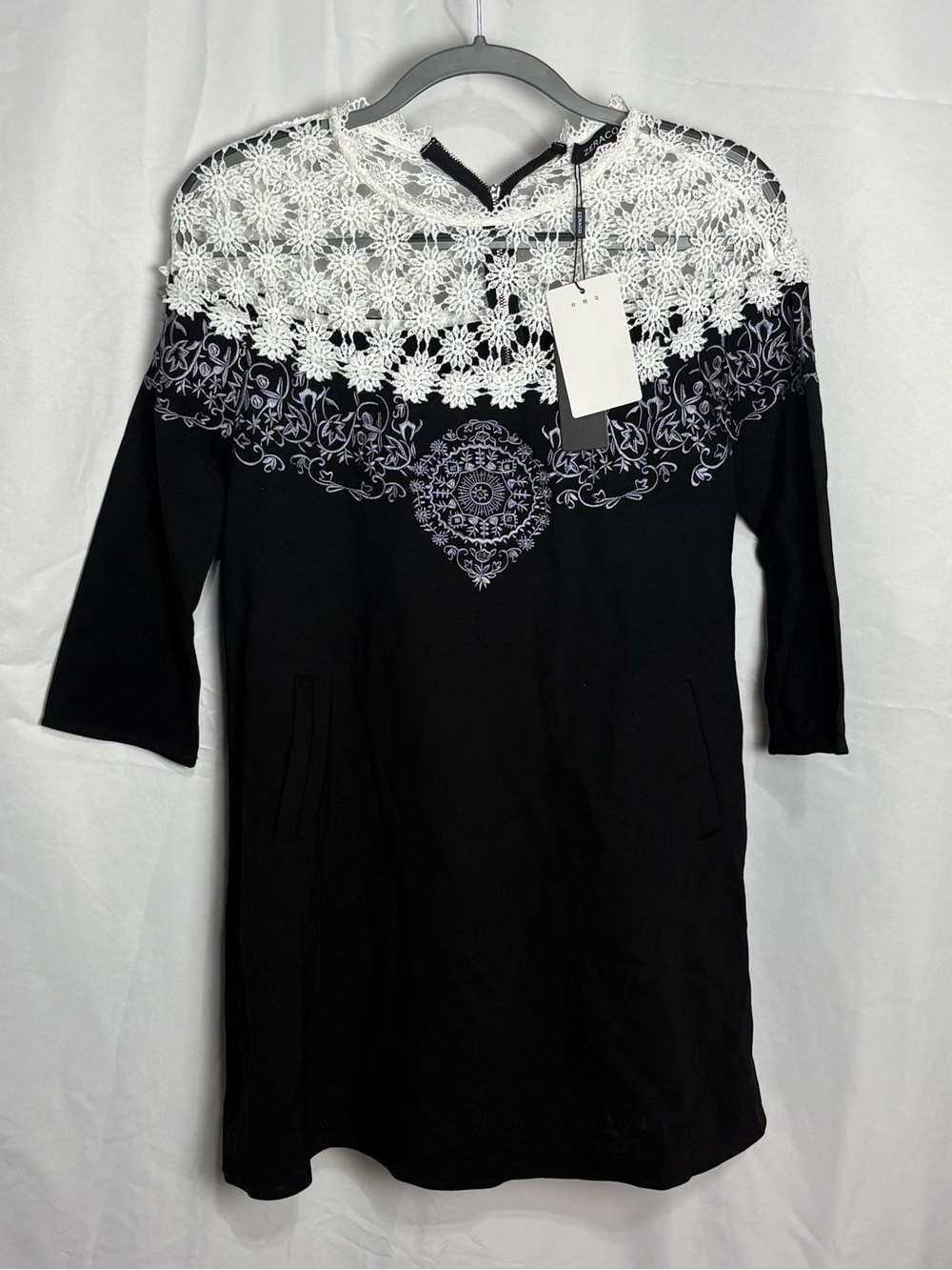 Zeraco Lacy Tunic Mini Dress size Small